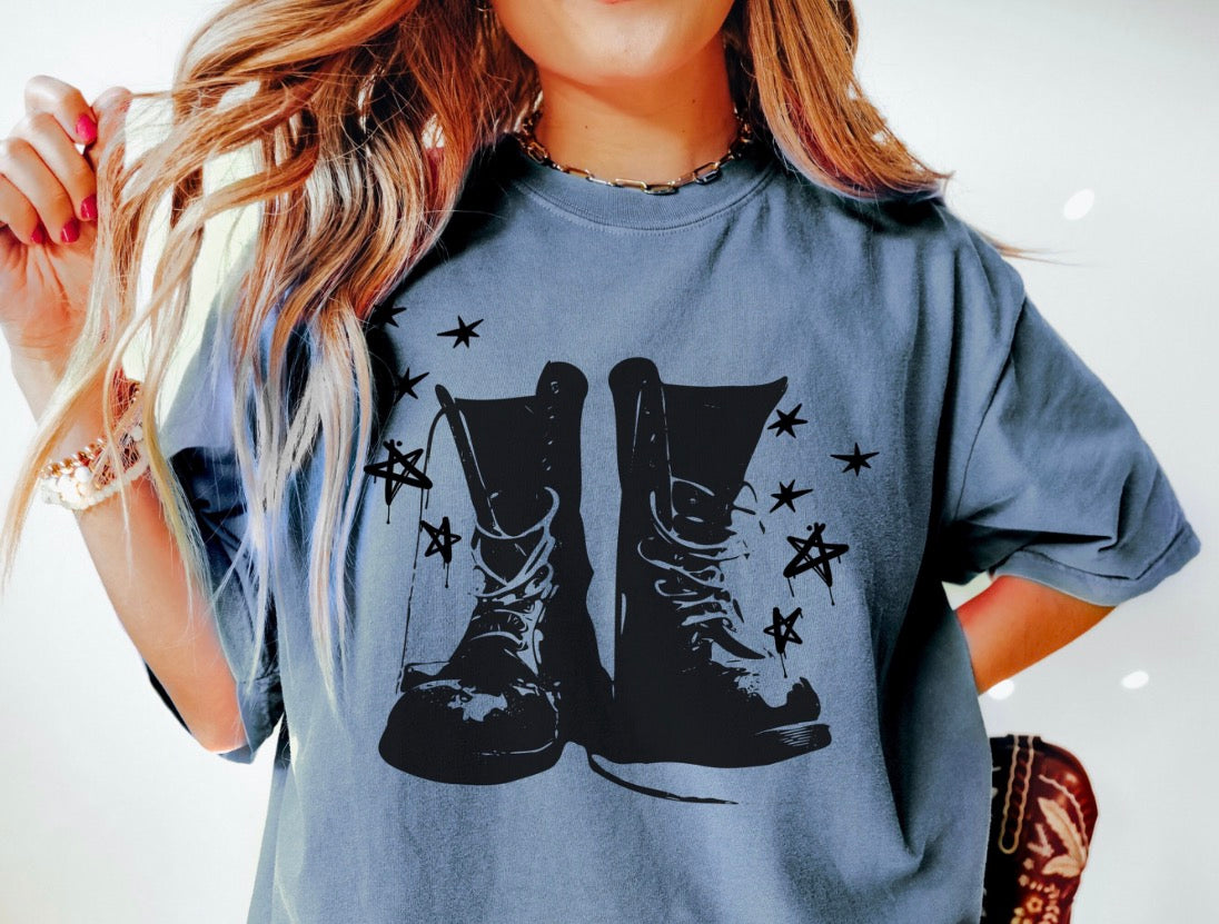 Grunge Boots Tshirt