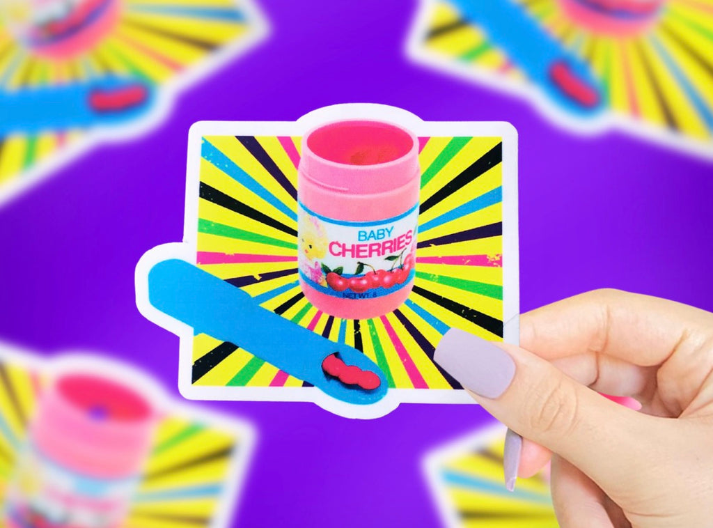 Baby Cherries Vinyl Sticker
