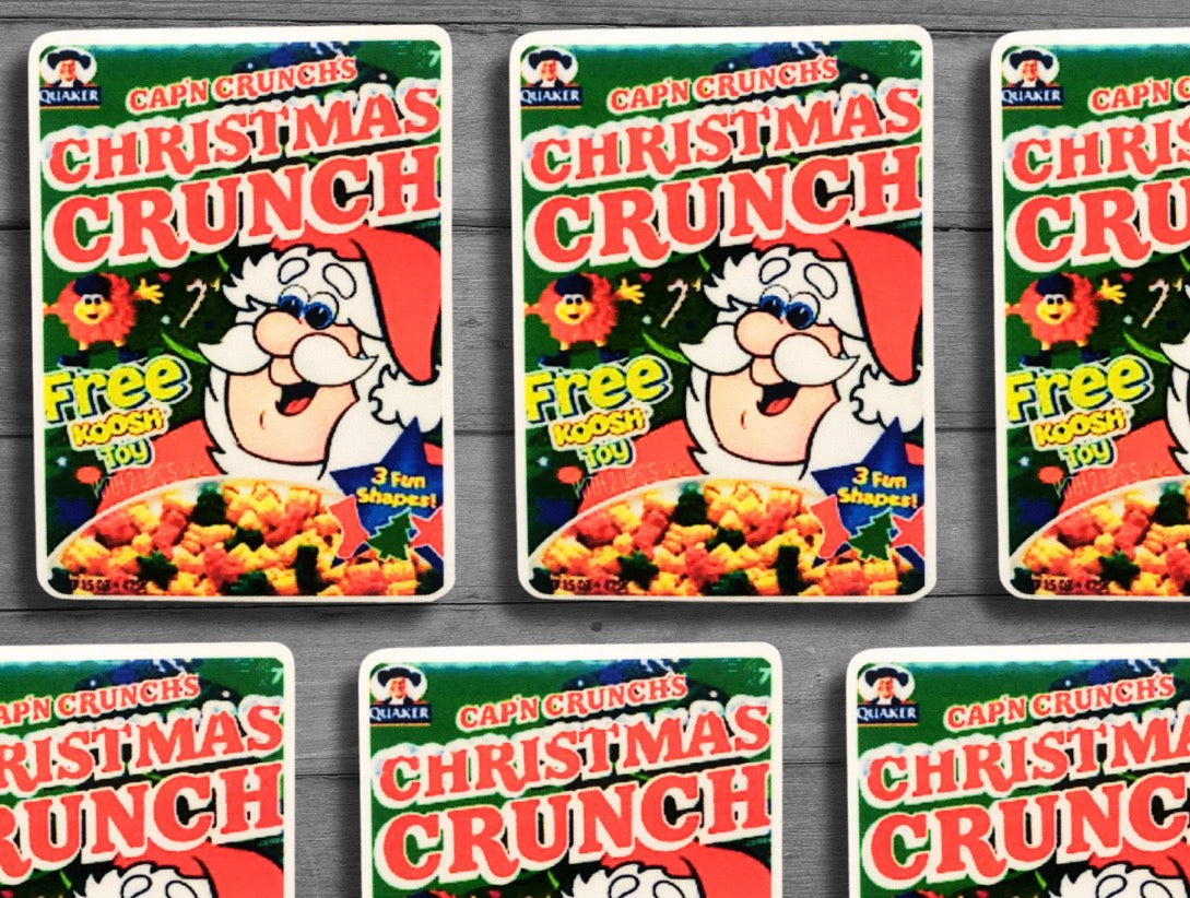 Christmas Crunch Cereal Vinyl Sticker