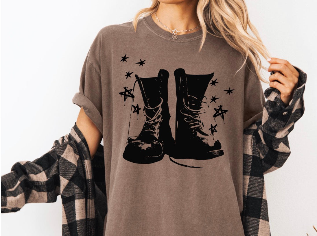 Grunge Boots Tshirt