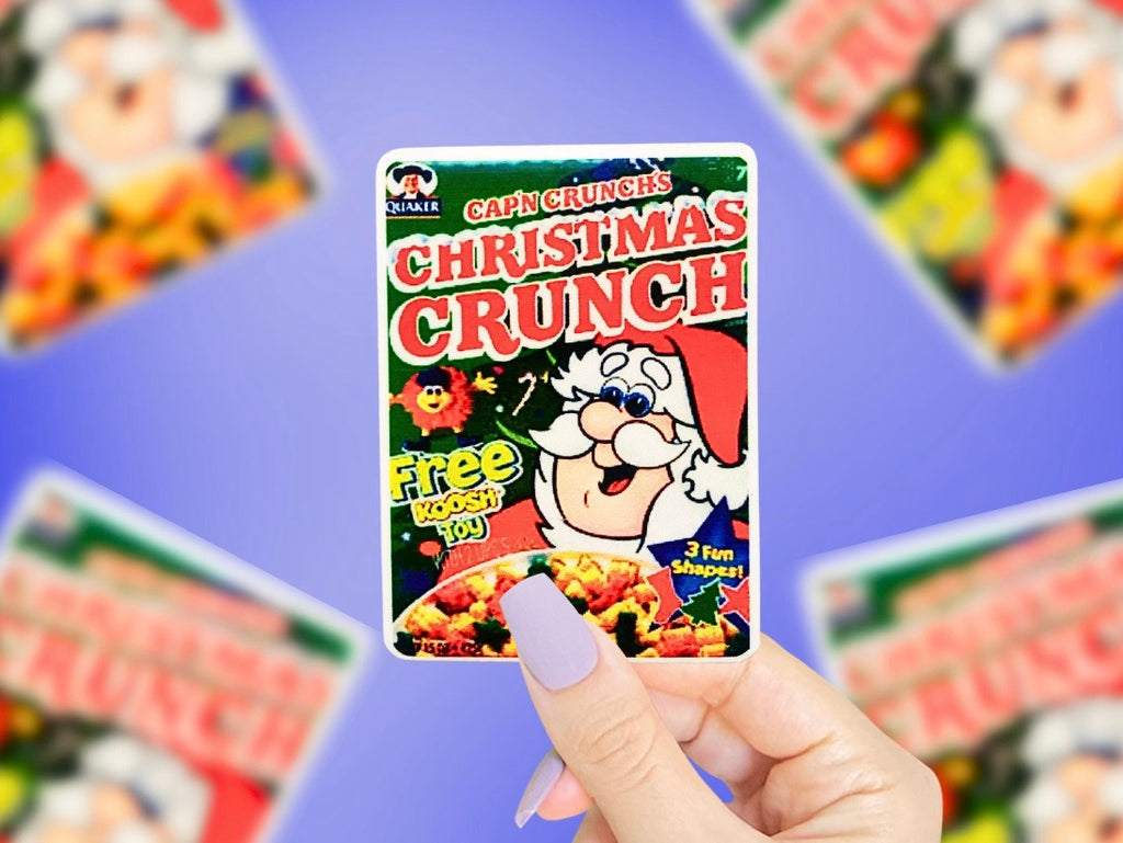 Christmas Crunch Cereal Vinyl Sticker