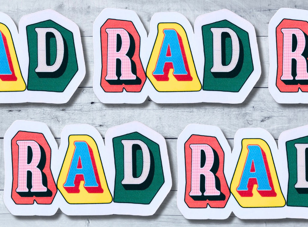 Rad Vinyl Sticker