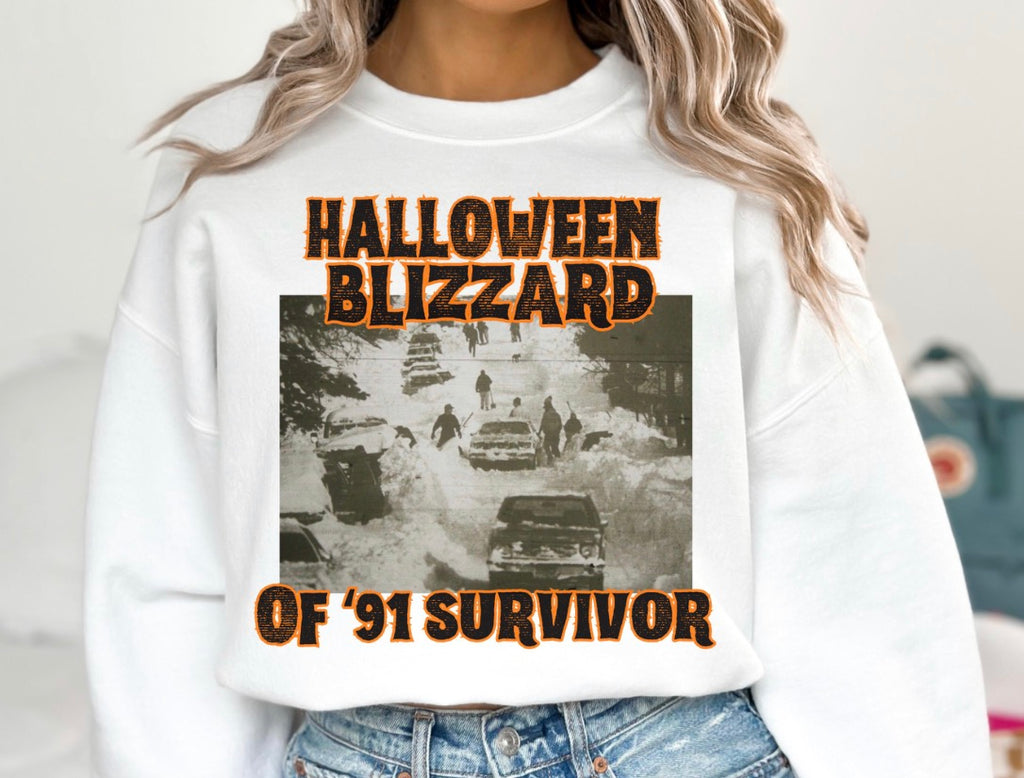 Halloween Blizzard Of ‘91 Survivor Sweatshirt