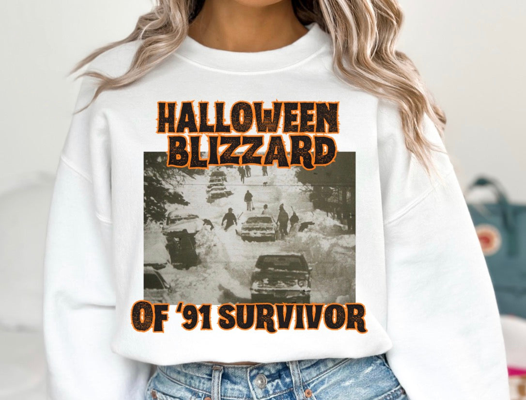 Halloween Blizzard Of ‘91 Survivor Sweatshirt