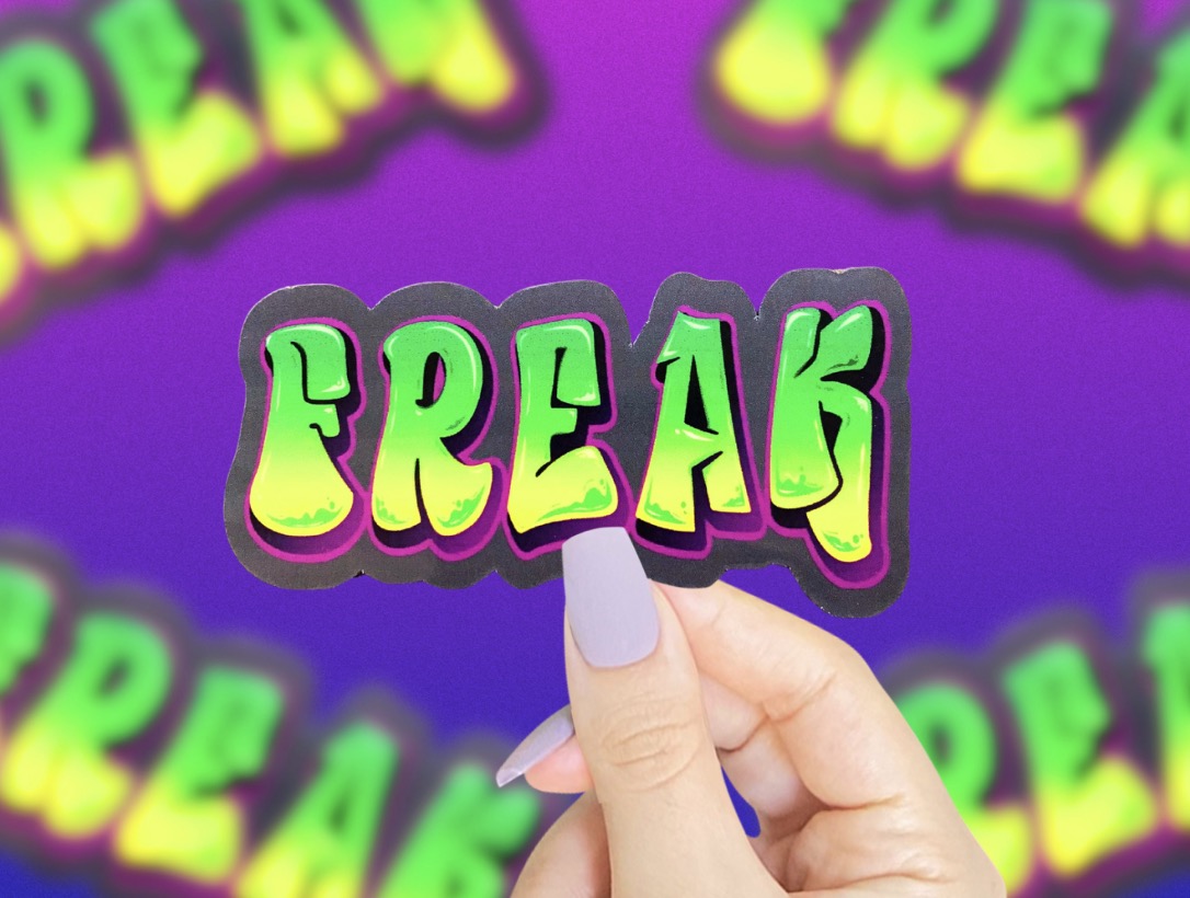 Freak Vinyl Sticker