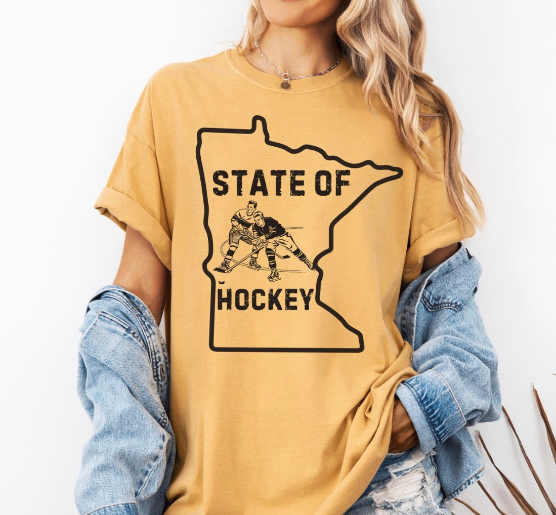 Minnesota State Of Hockey Tshirt