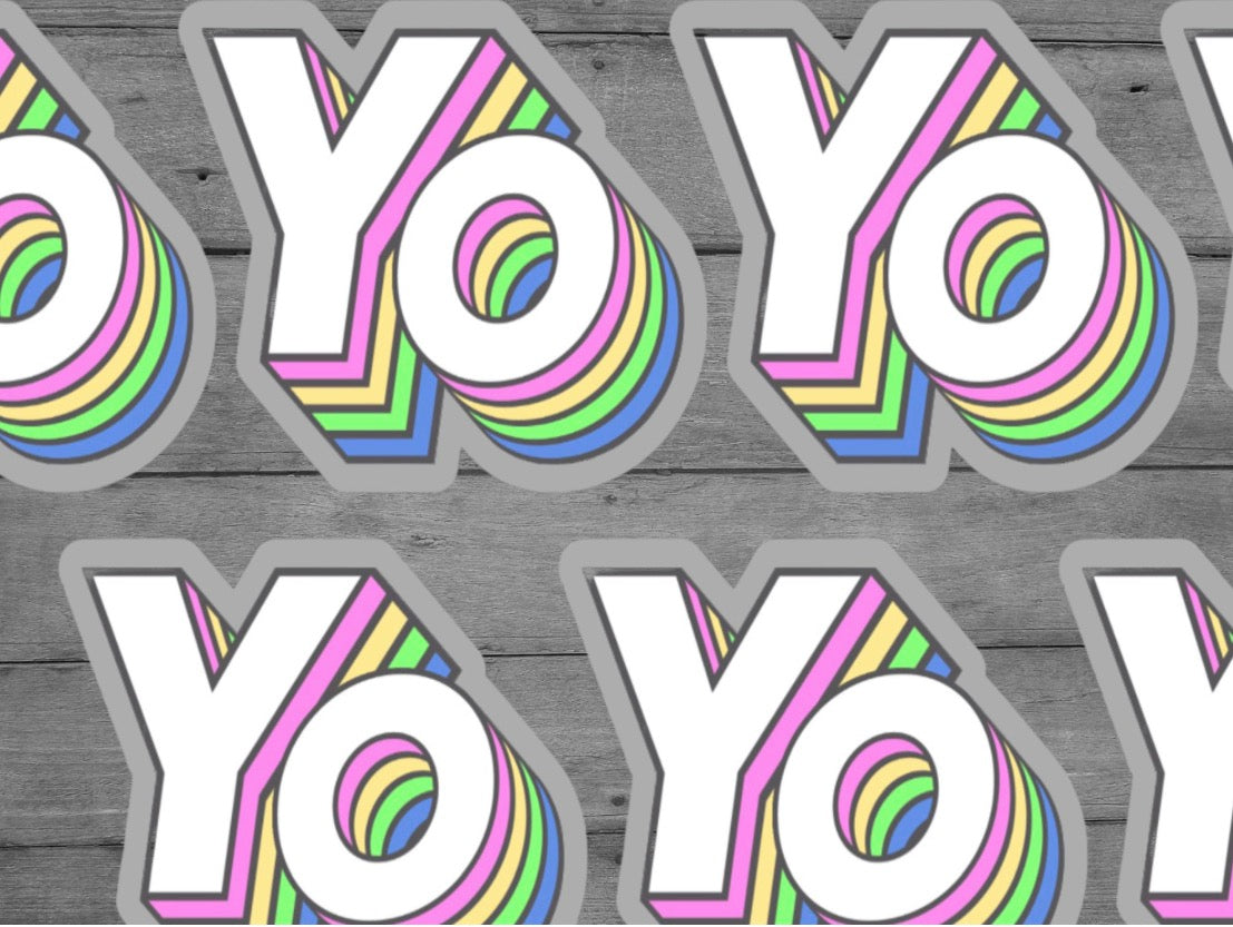 Yo Vinyl Sticker