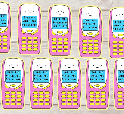 Call Me When You Get A Grip Vinyl Sticker