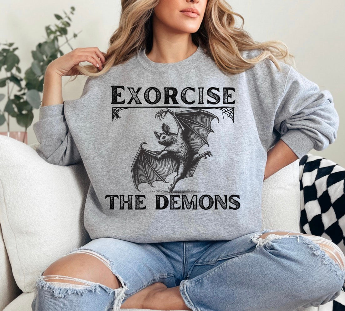 Exorcise The Demons Halloween Sweatshirt