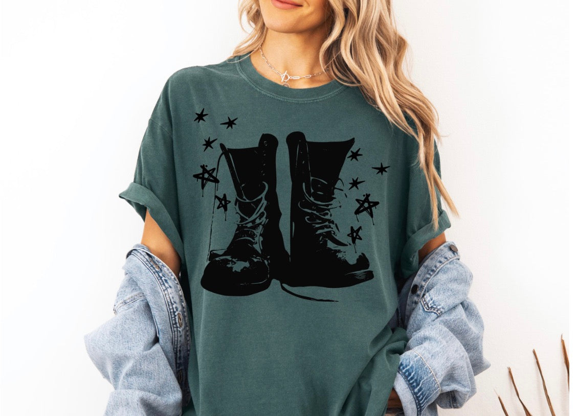 Grunge Boots Tshirt