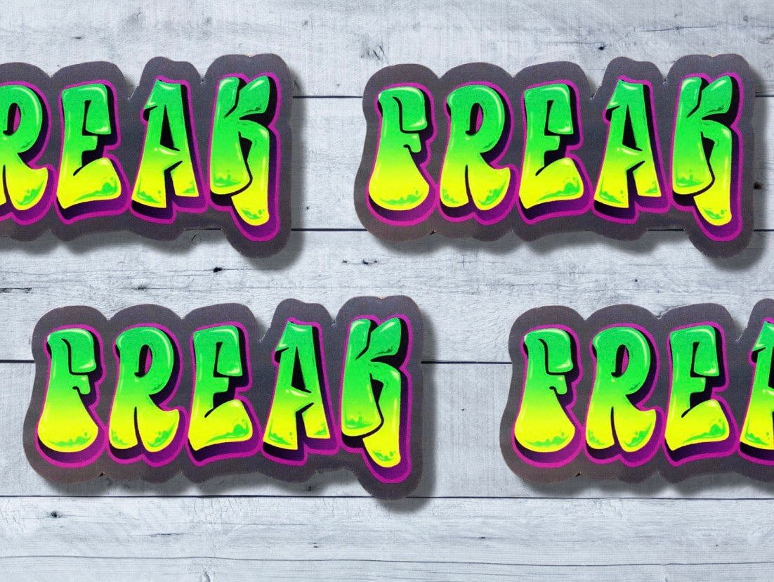 Freak Vinyl Sticker