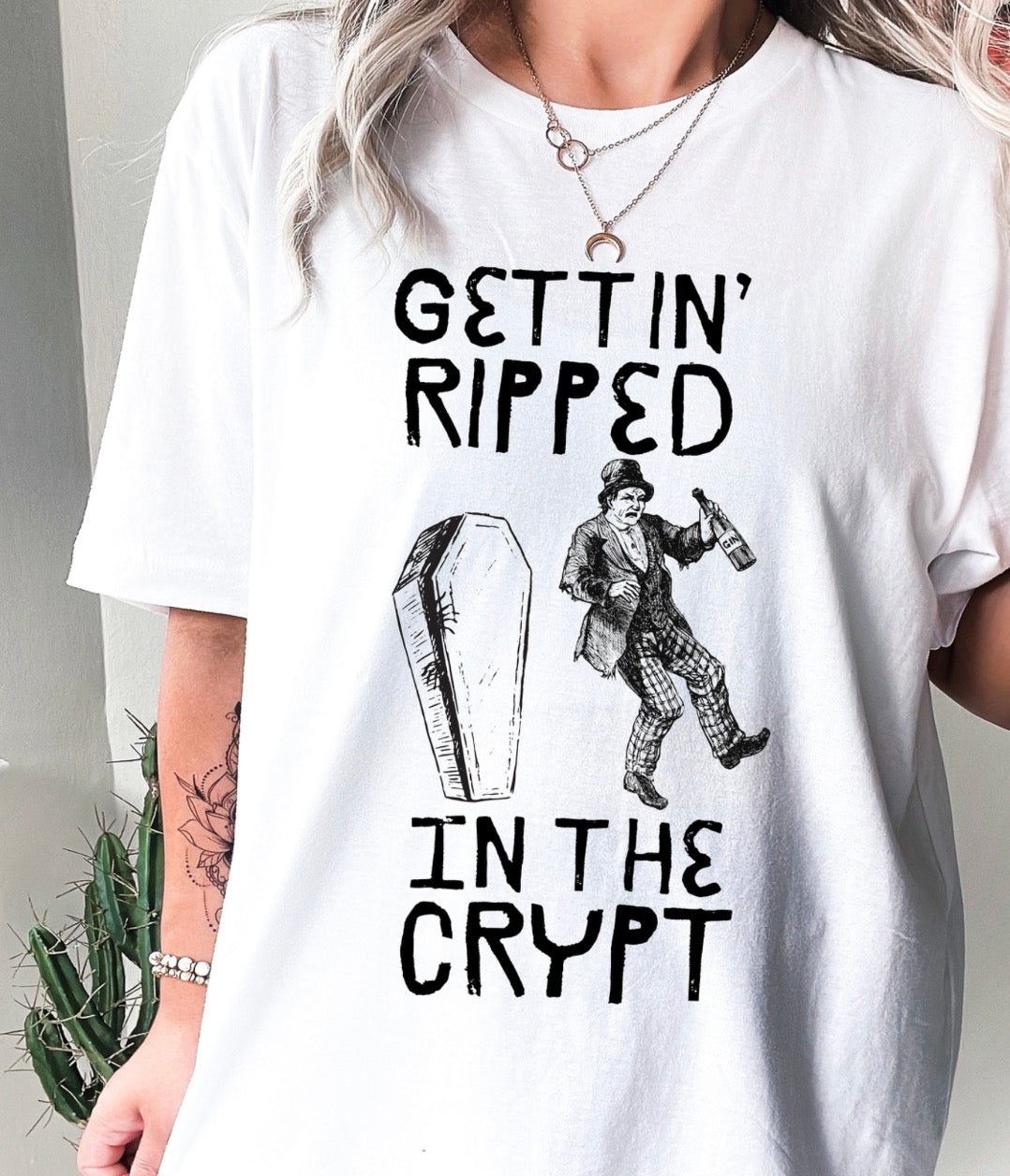 Gettin’ Ripped In The Crypt Halloween Tshirt