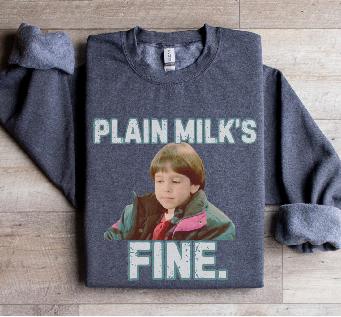Plain Milks Fine Christmas Sweatshirt