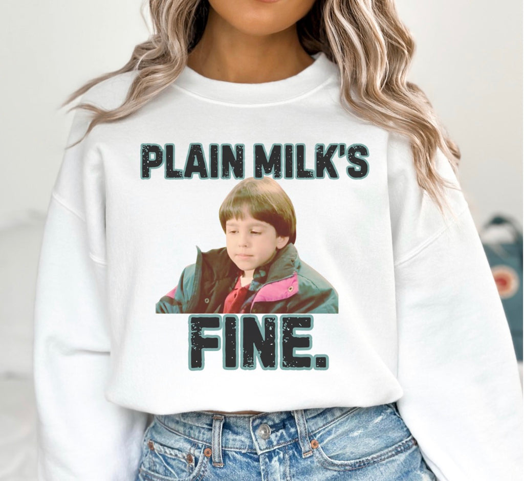 Plain Milks Fine Christmas Sweatshirt