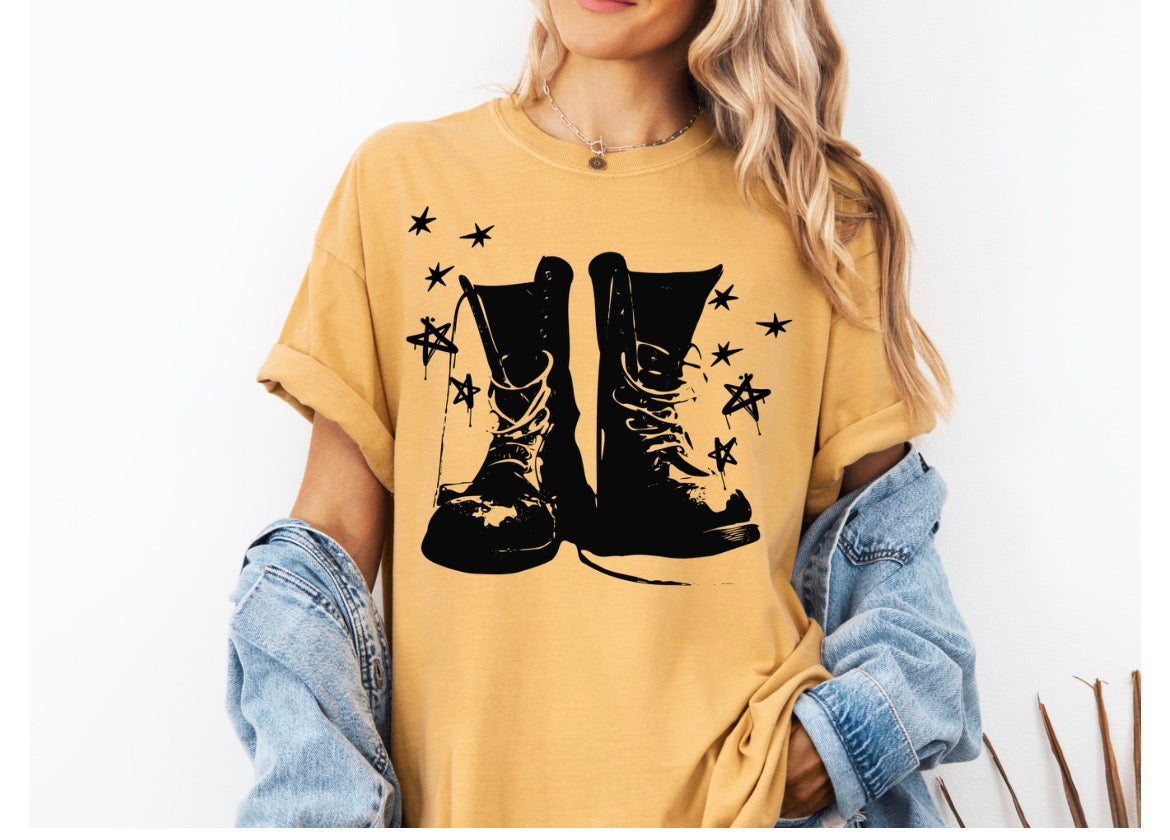 Grunge Boots Tshirt
