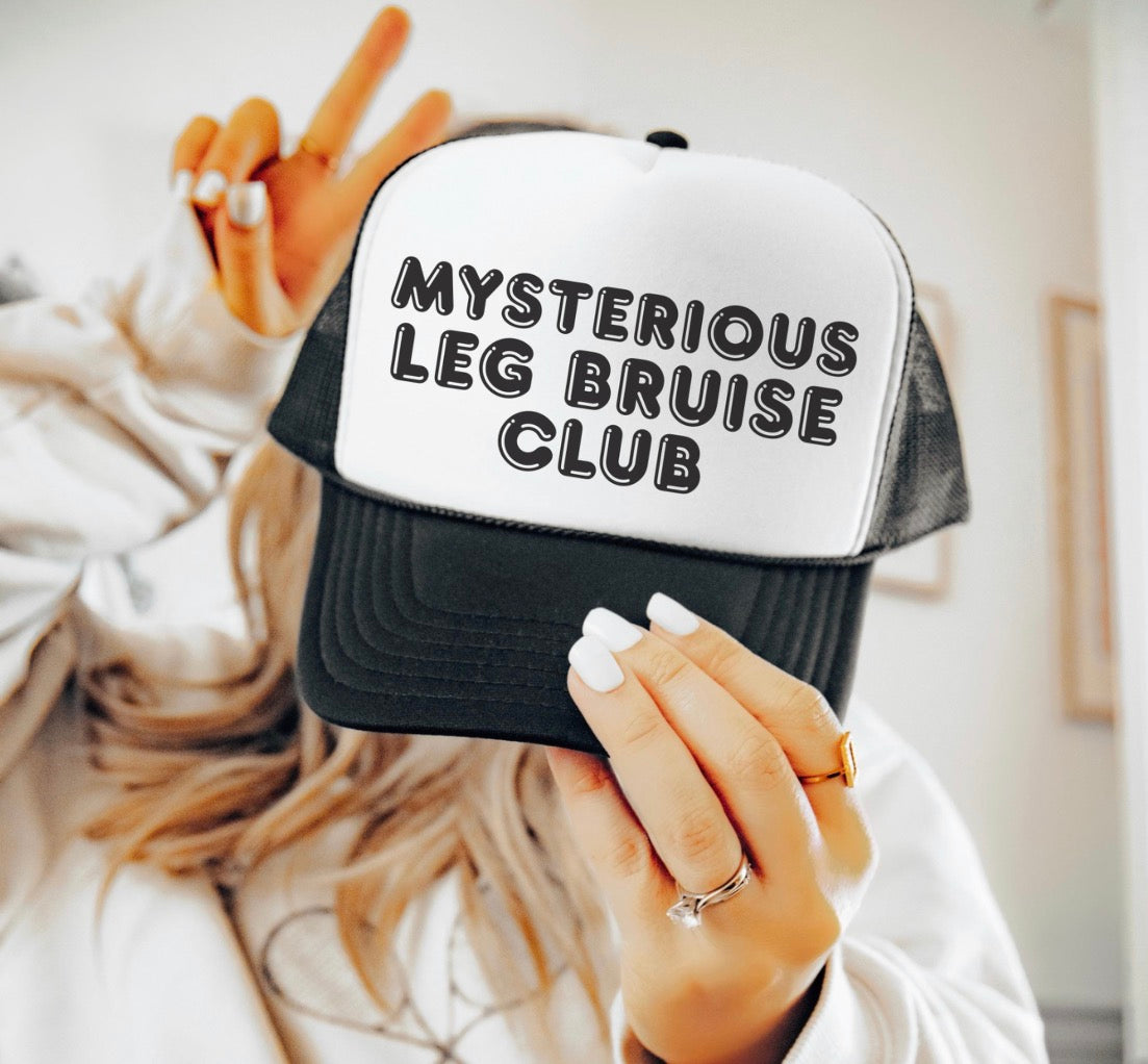 Mysterious Leg Bruise Club Trucker Hat