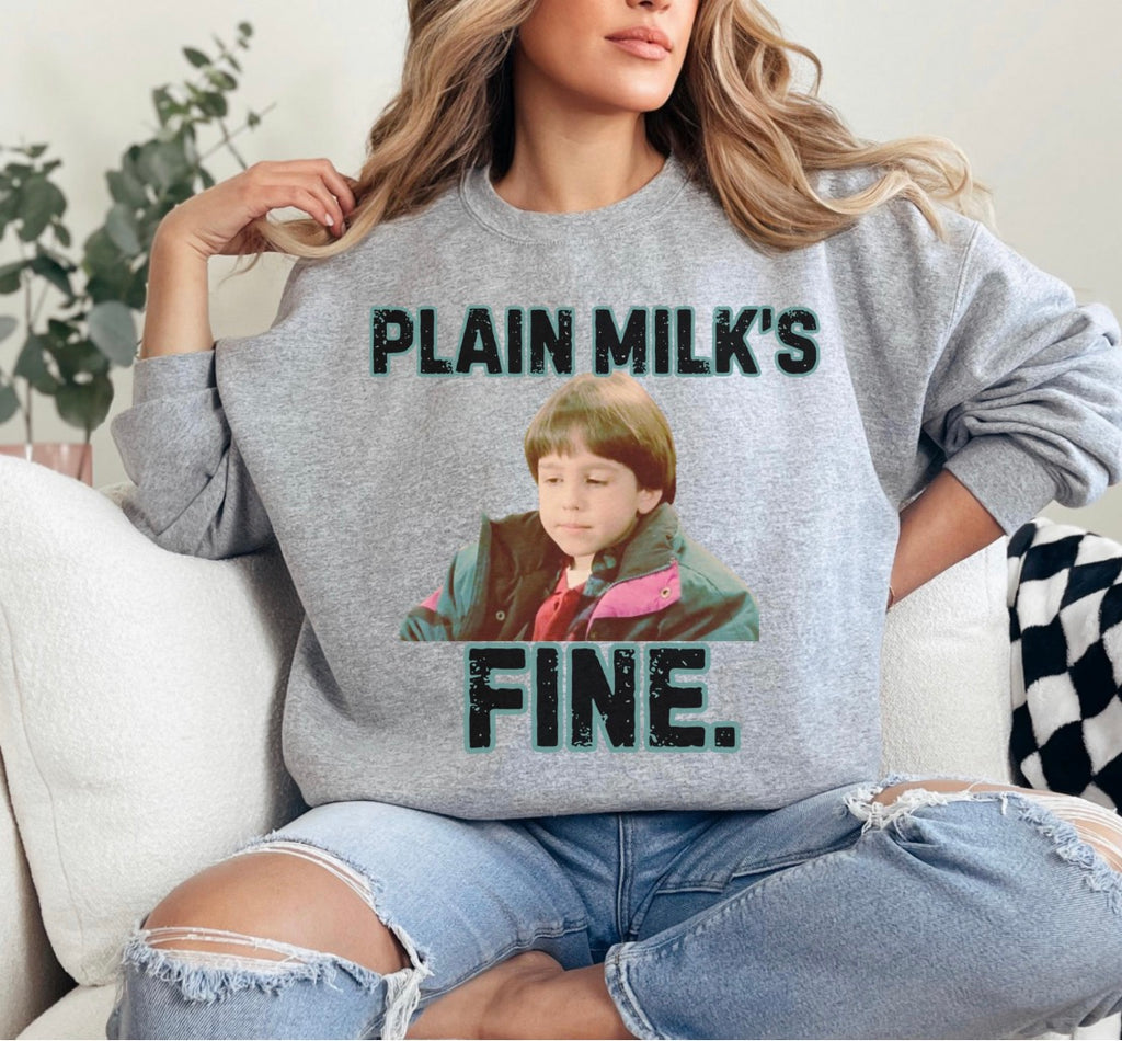 Plain Milks Fine Christmas Sweatshirt