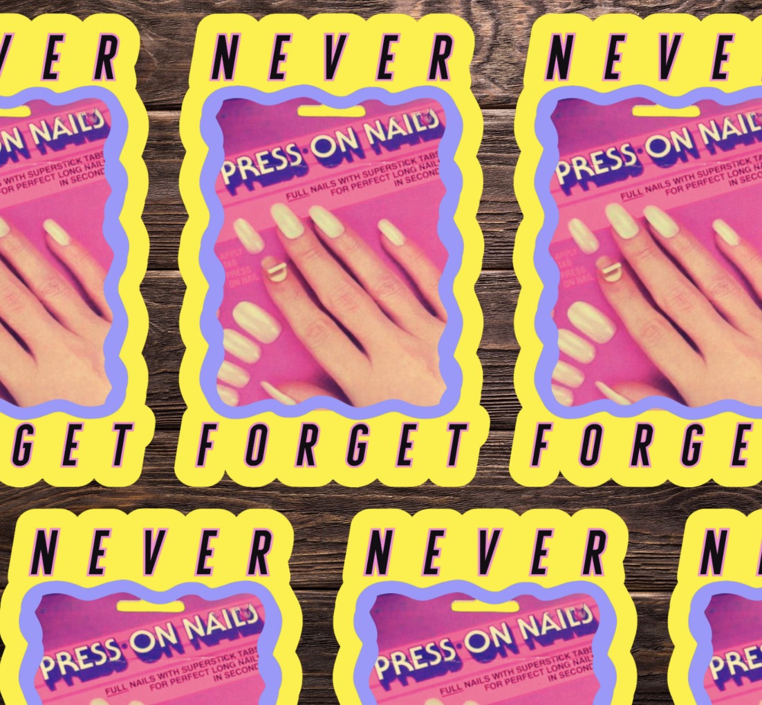 Press On Nails Vinyl Sticker