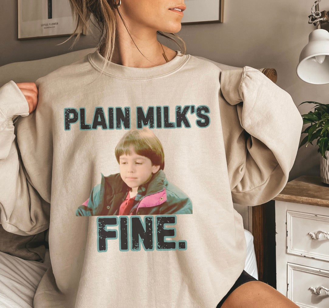 Plain Milks Fine Christmas Sweatshirt