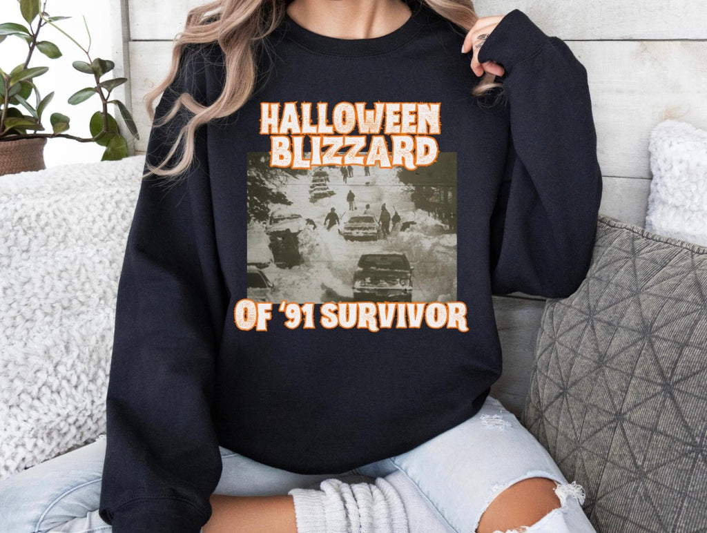 Halloween Blizzard Of ‘91 Survivor Sweatshirt