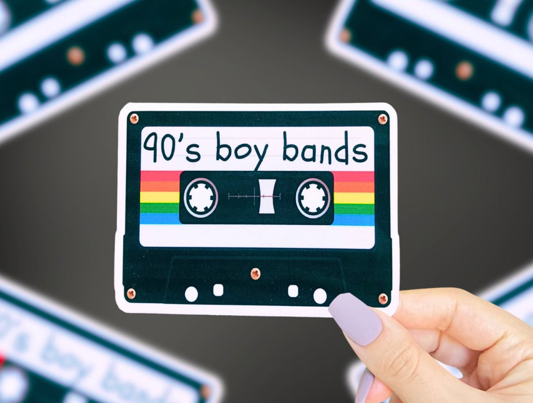 90s Boy Bands Vinyl Sticker