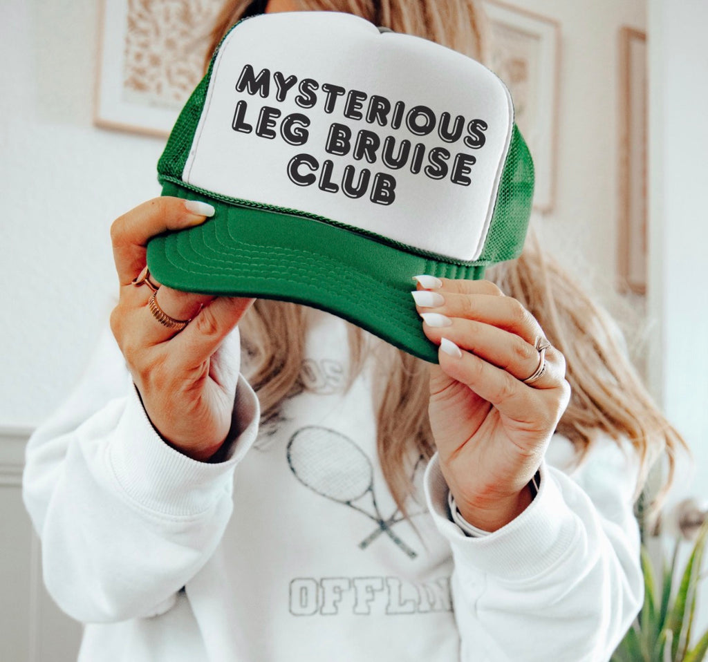 Mysterious Leg Bruise Club Trucker Hat