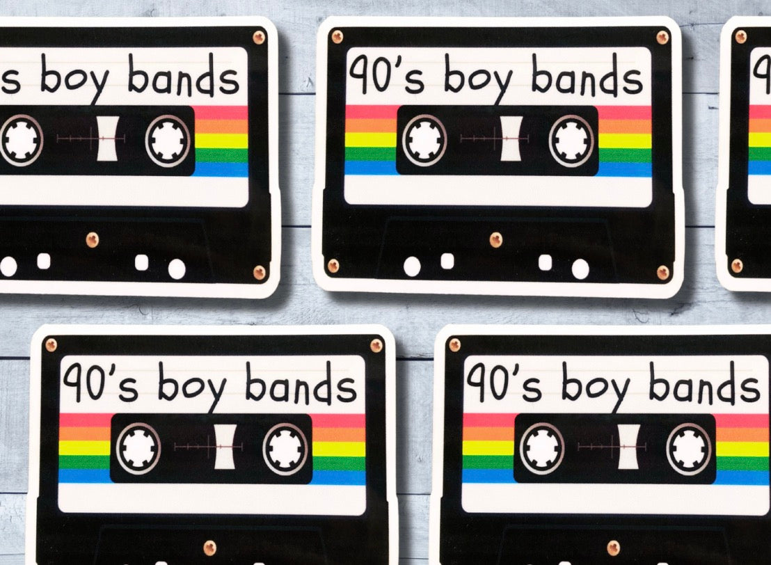 90s Boy Bands Vinyl Sticker
