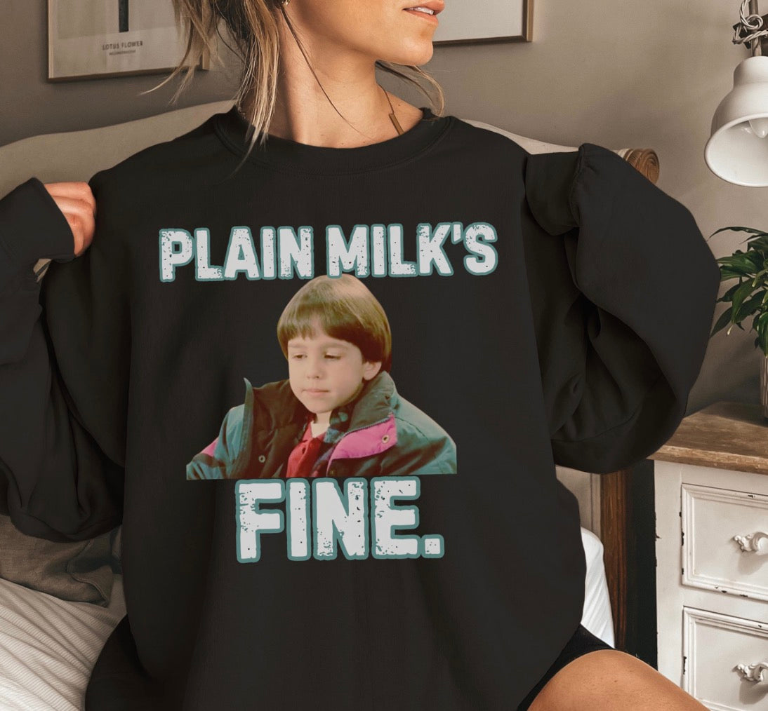 Plain Milks Fine Christmas Sweatshirt