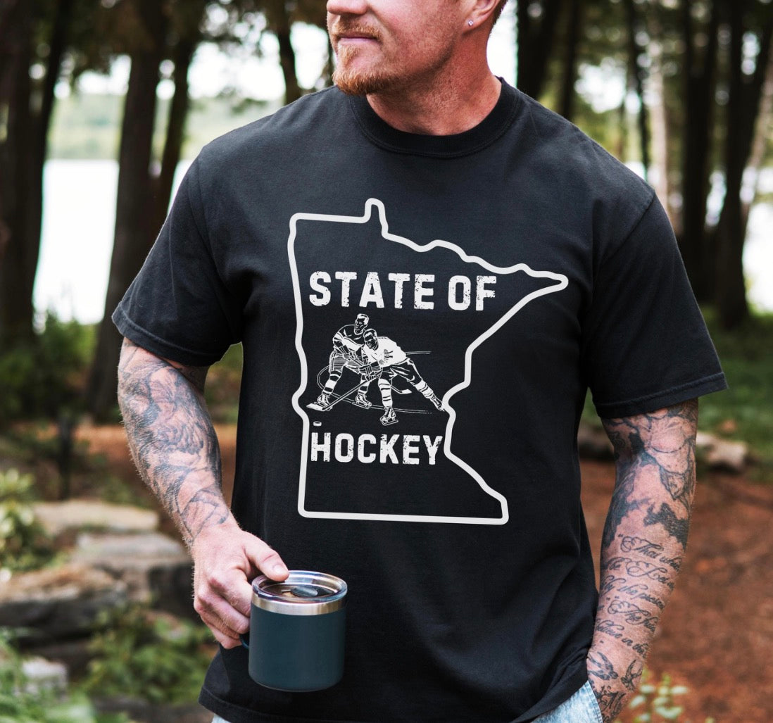 Minnesota State Of Hockey Tshirt