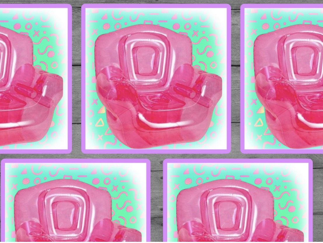 90s Chair Vinyl Sticker