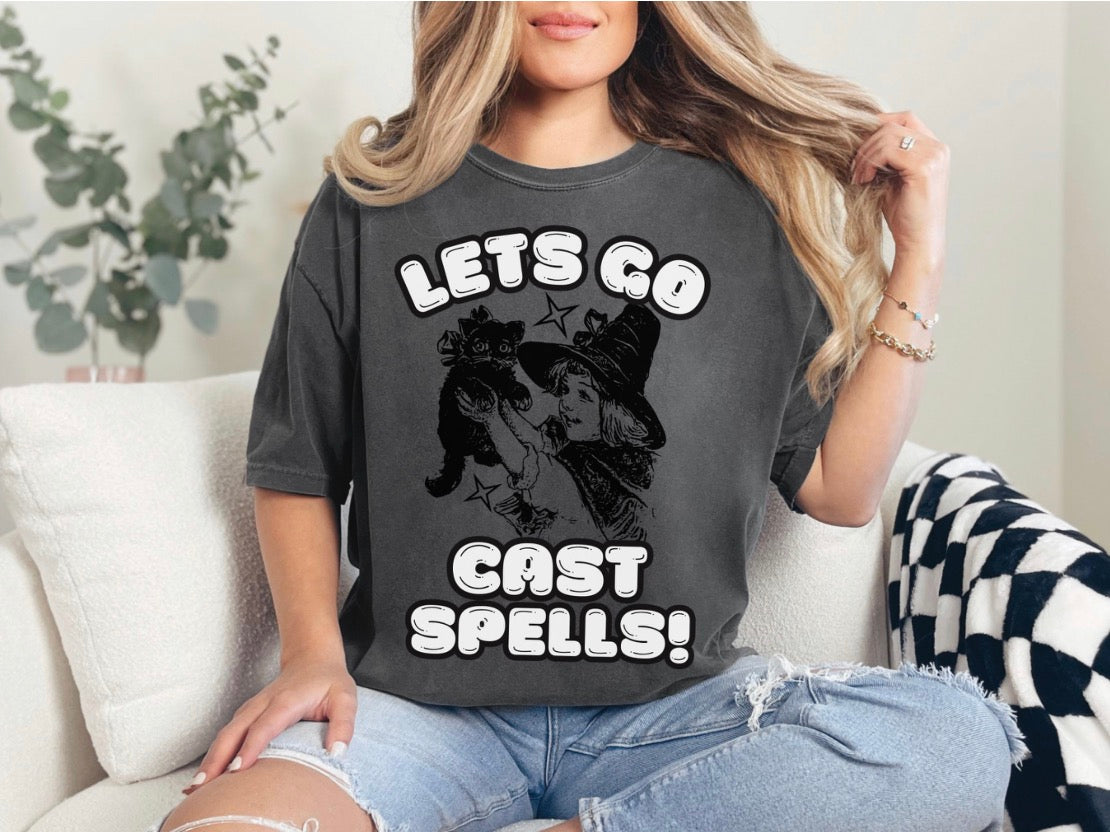 Lets Go Cast Spells Halloween Shirt