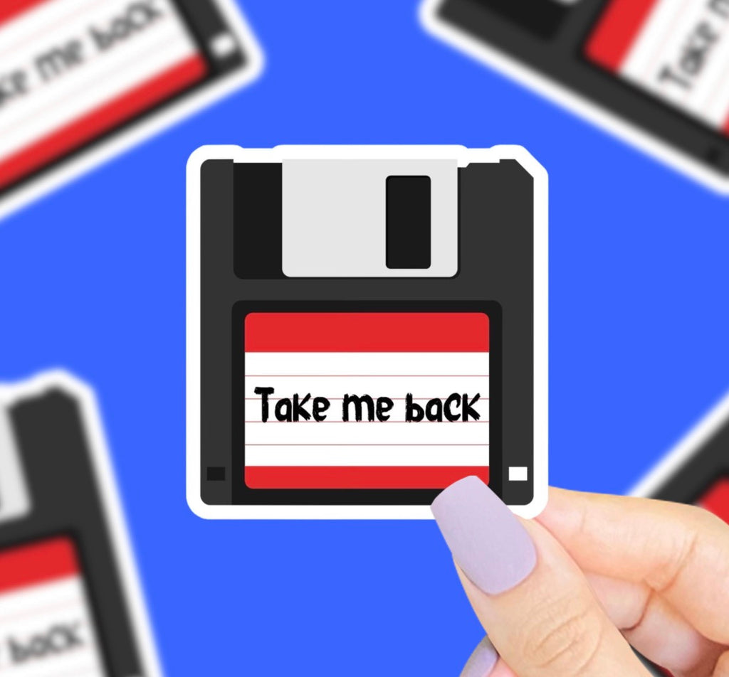 Take Me Back Vinyl Sticker