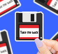 Take Me Back Vinyl Sticker