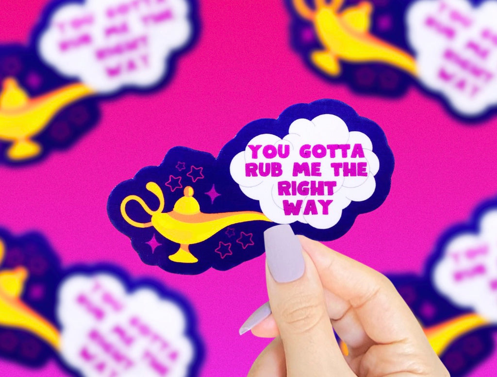 Genie In A Bottle Vinyl Sticker