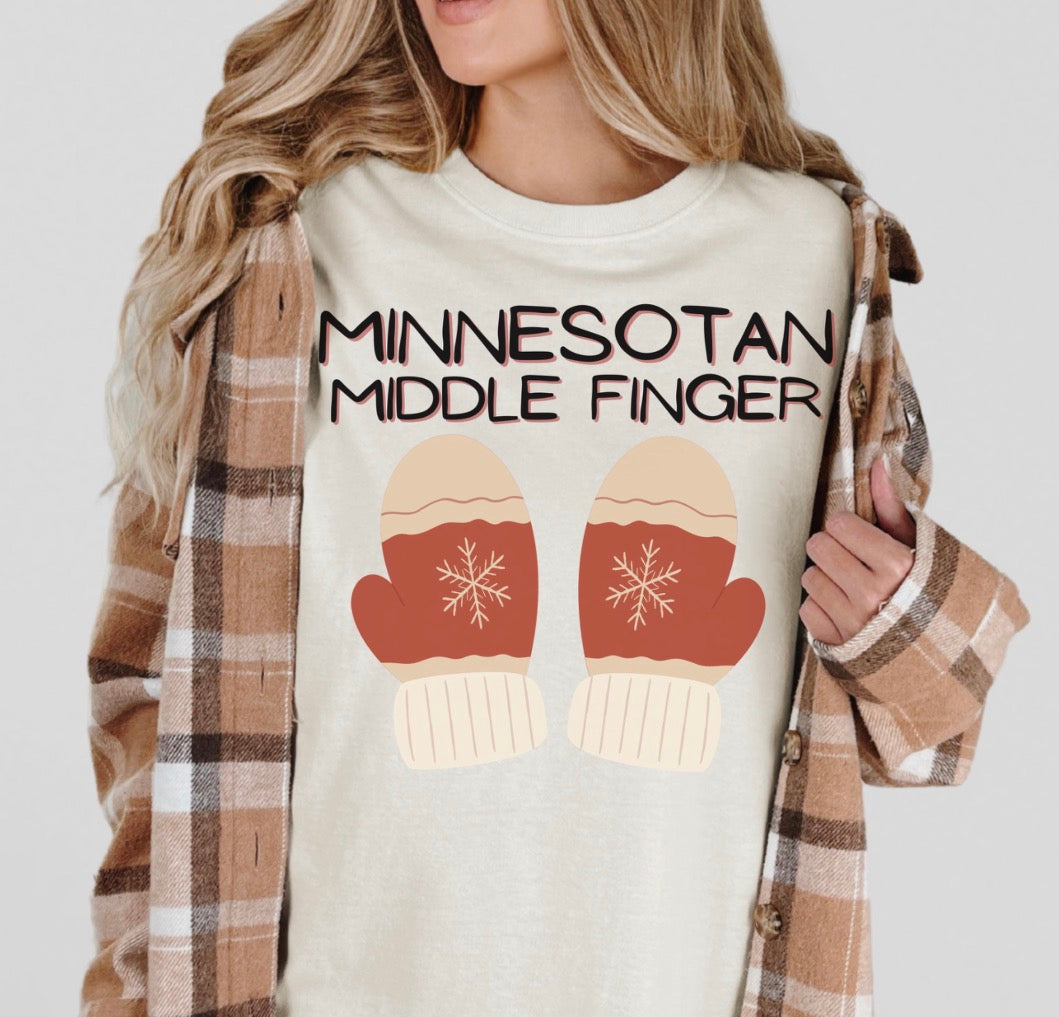 Minnesotan Middle Finger Shirt