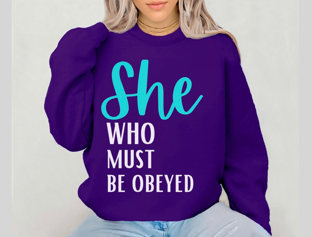 She Who Must Be Obeyed Roseanne Sweatshirt