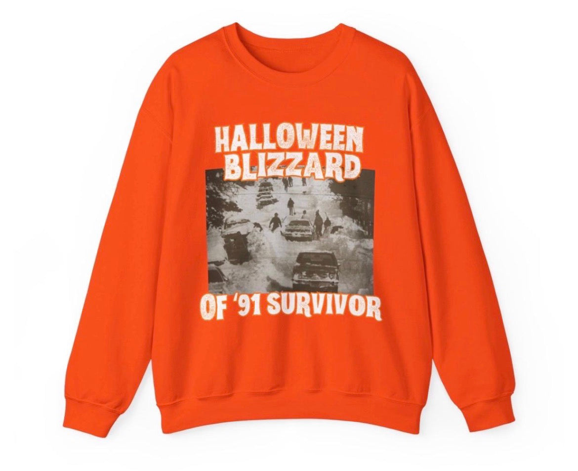 Halloween Blizzard Of ‘91 Survivor Sweatshirt