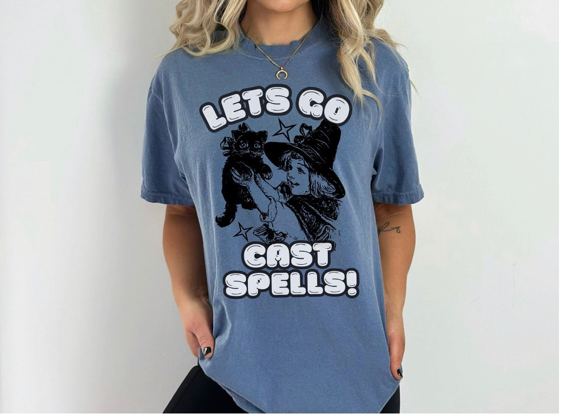 Lets Go Cast Spells Halloween Shirt
