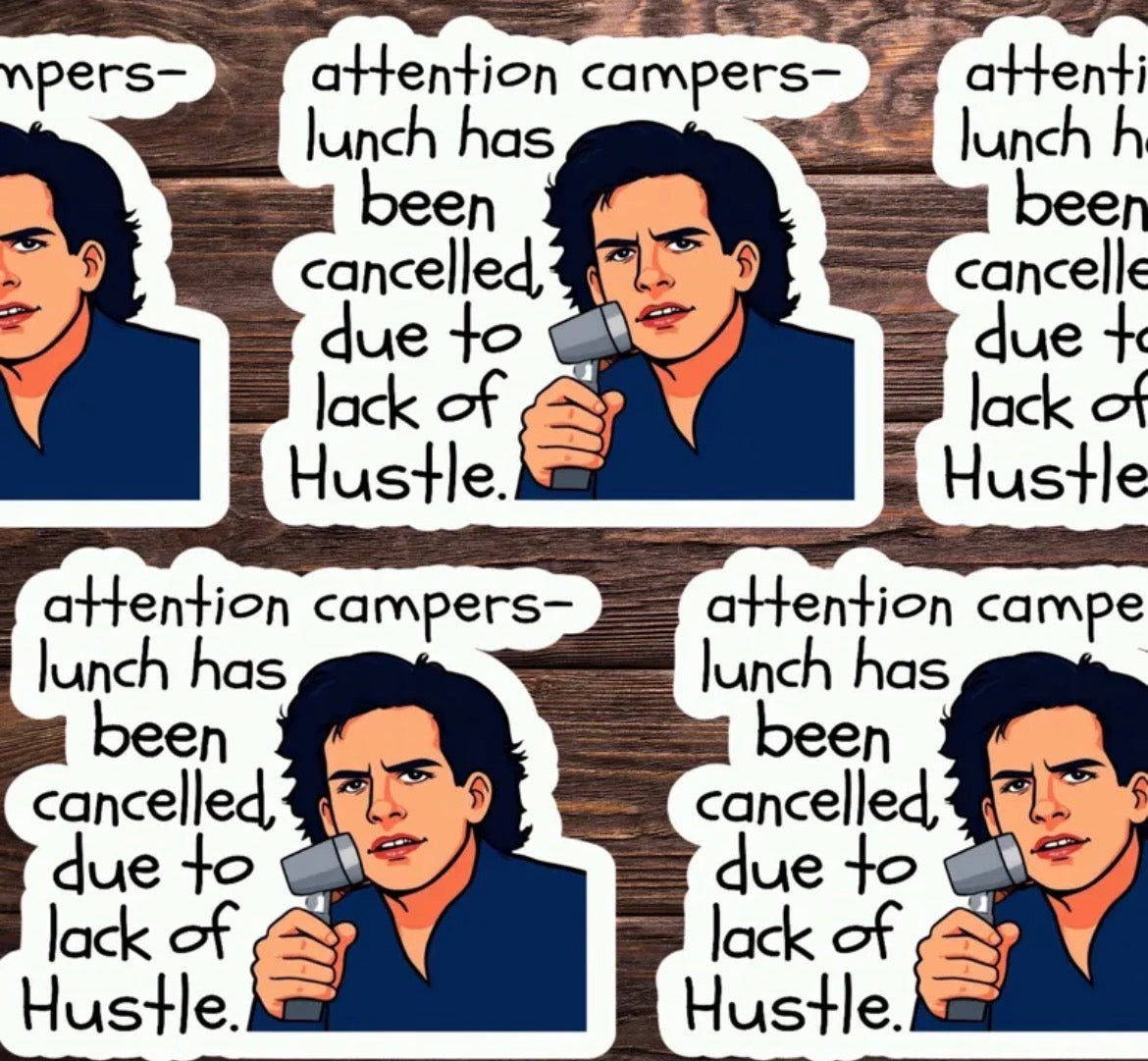 Attention Campers Vinyl Sticker