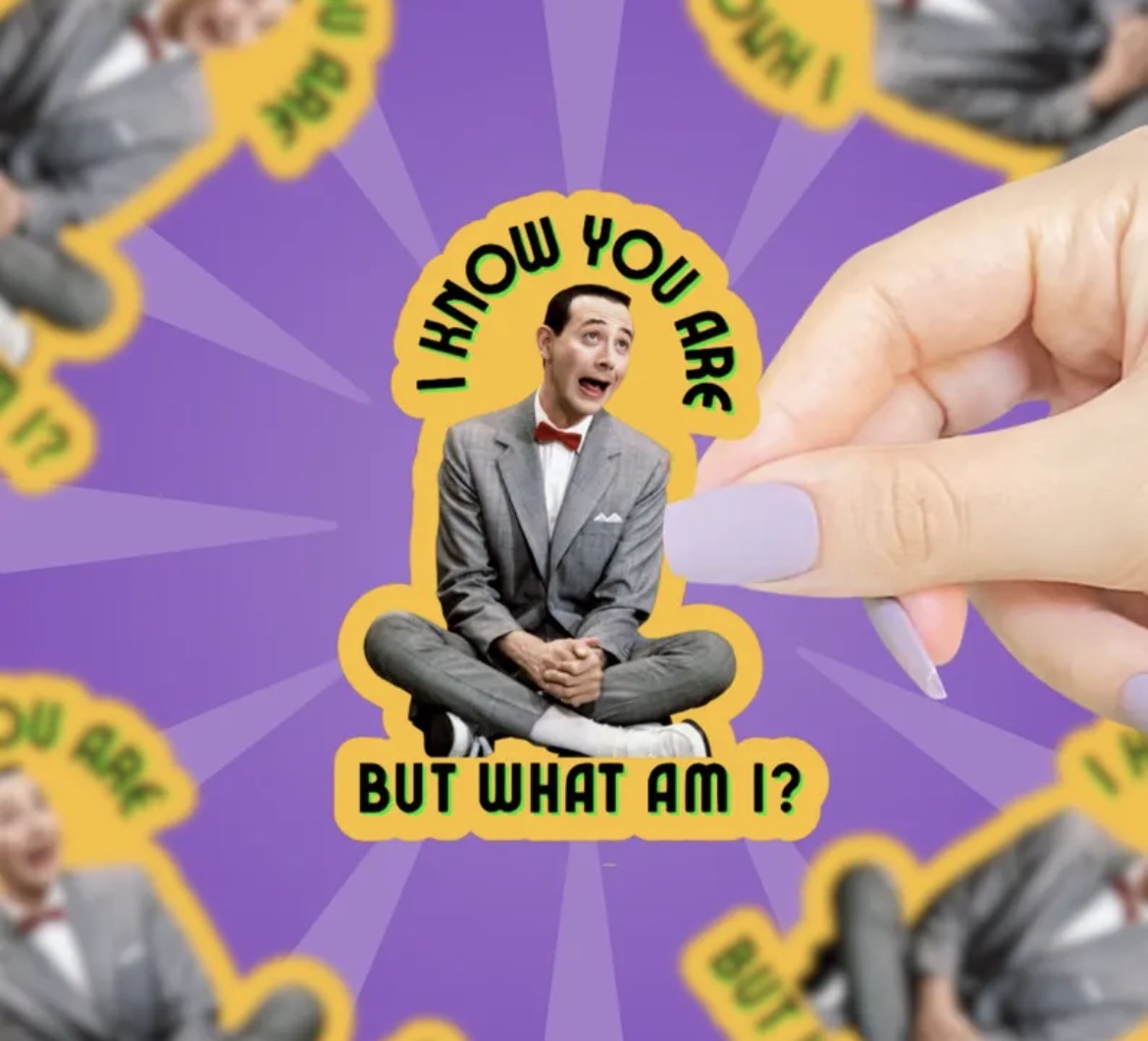 Peewee Herman Vinyl Sticker