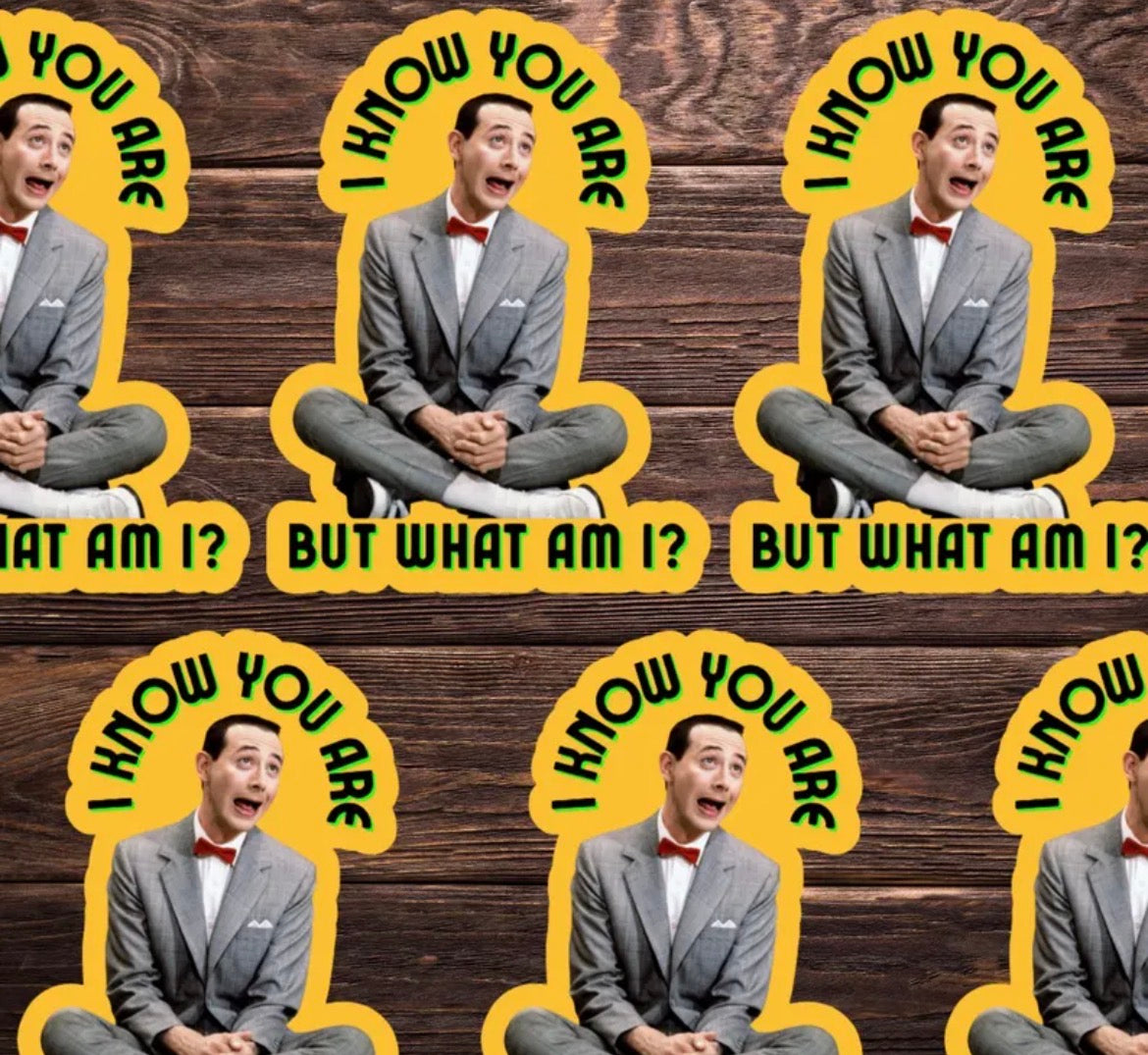 Peewee Herman Vinyl Sticker