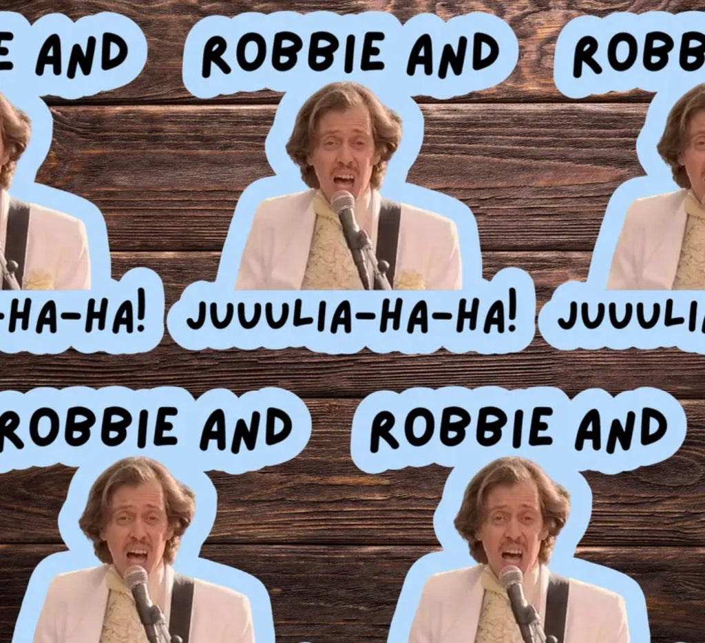 Robbie And Julia Vinyl Sticker