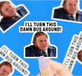 Chris Farley Bus Driver Vinyl Sticker