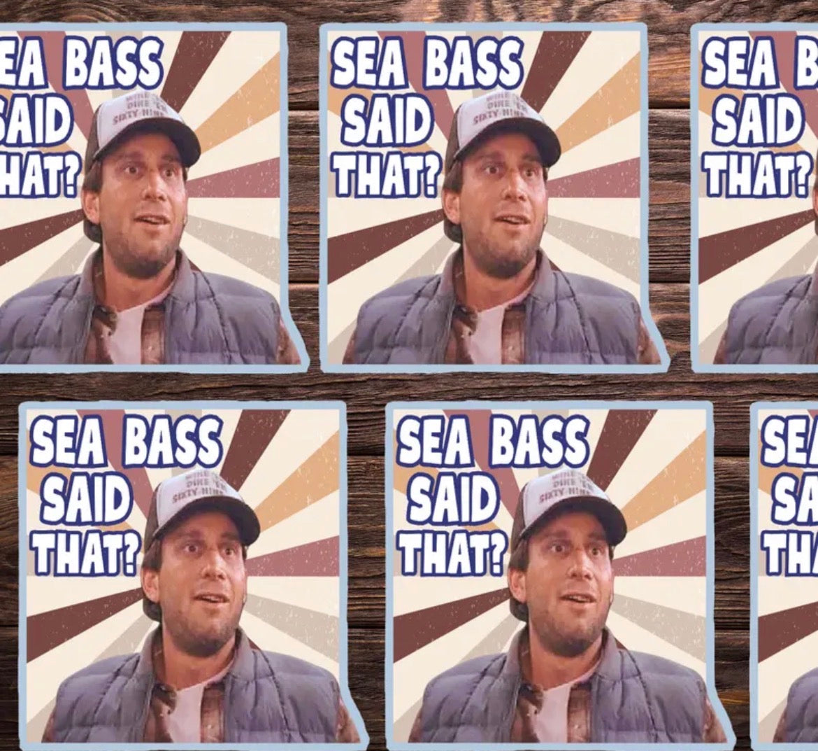Sea Bass Said That? Vinyl Sticker
