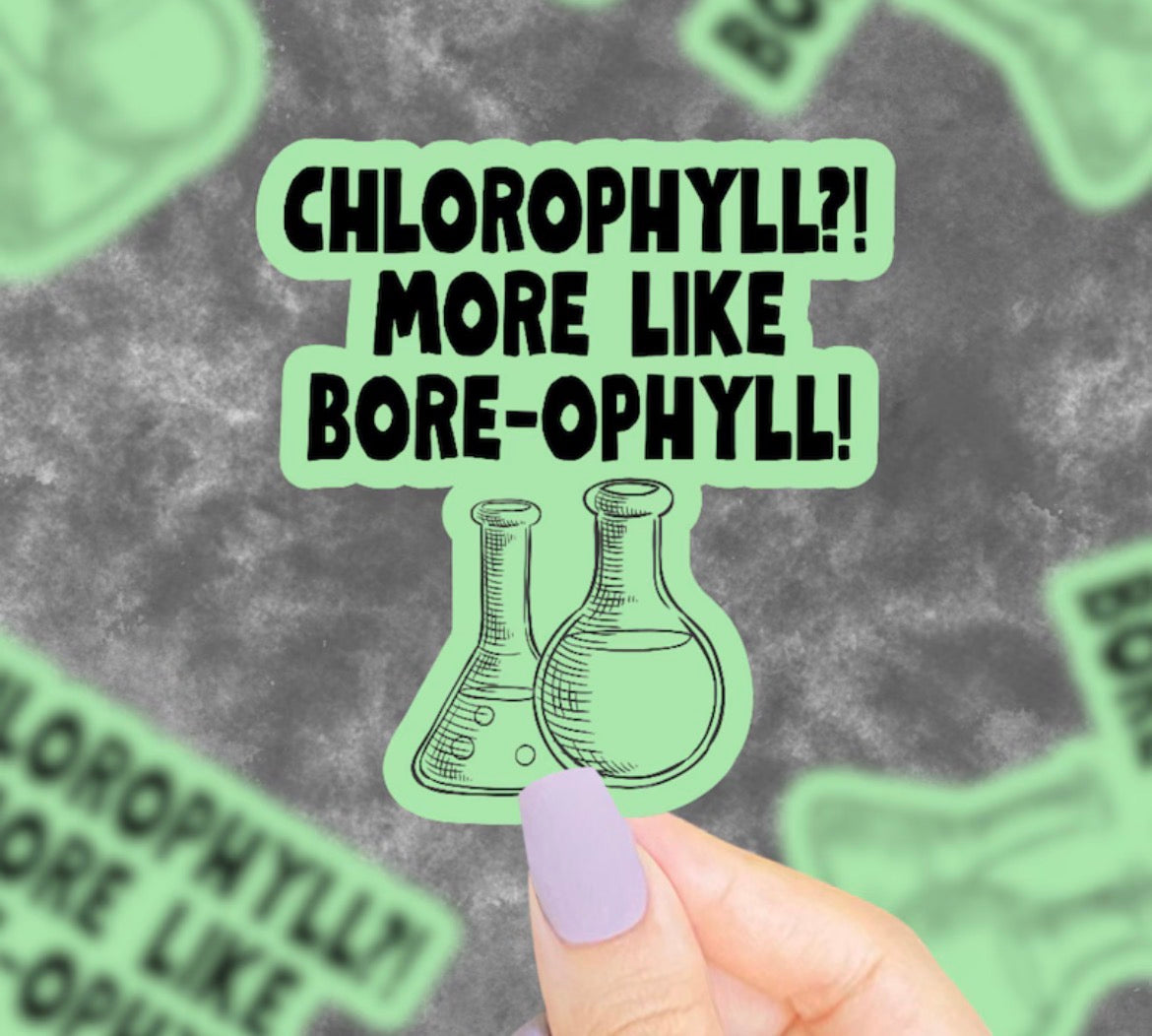 Chlorophyll Vinyl Sticker