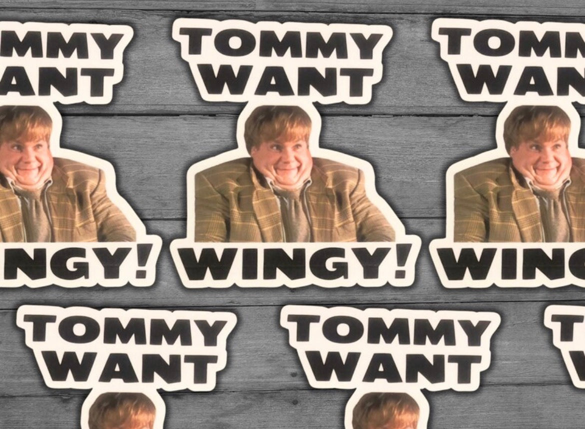 Tommy Want Wingy Vinyl Sticker