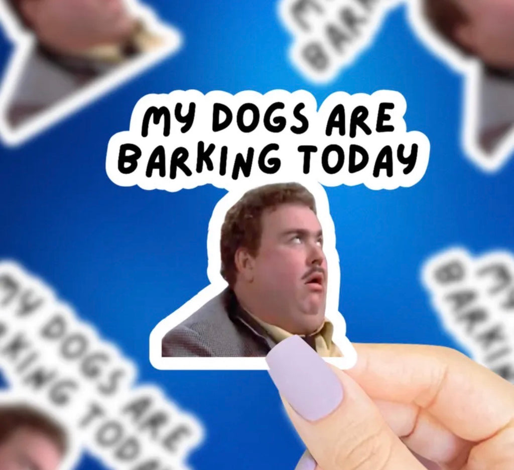 Dogs Are Barking Vinyl Sticker