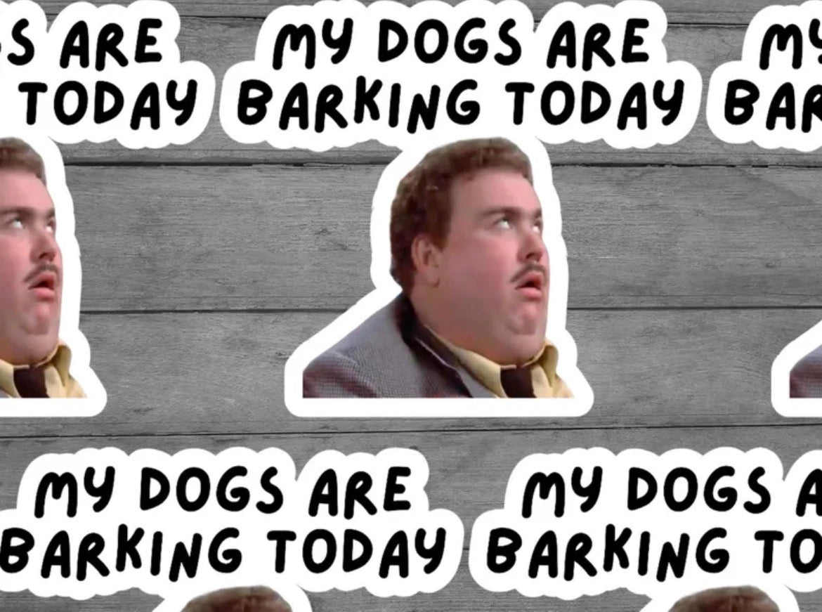 Dogs Are Barking Vinyl Sticker