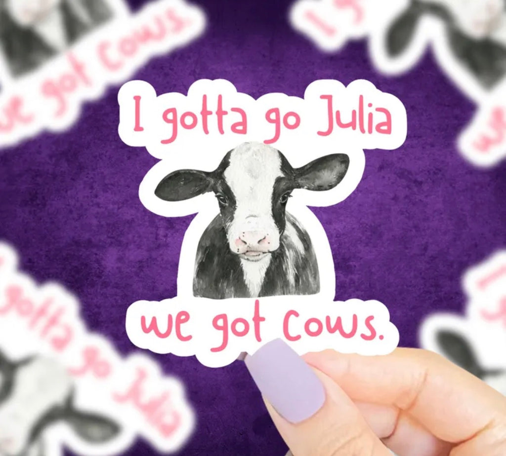 Twister Cows Vinyl Sticker