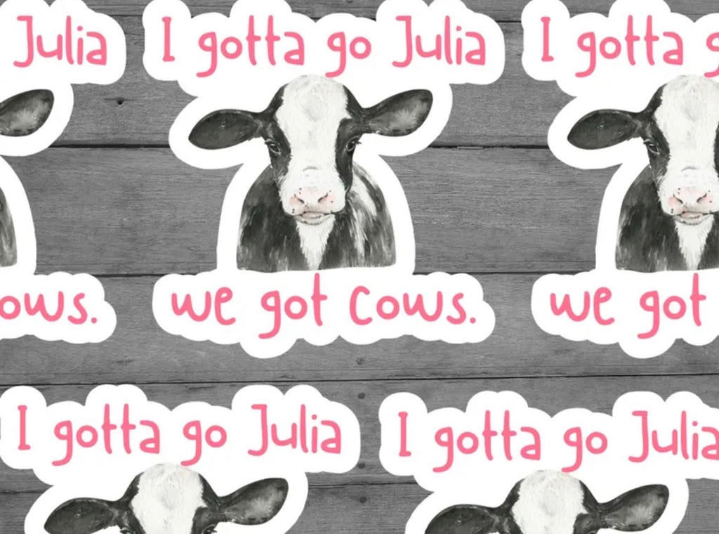 Twister Cows Vinyl Sticker